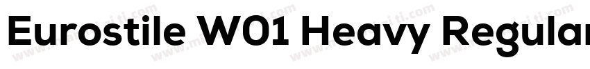 Eurostile W01 Heavy Regular字体转换